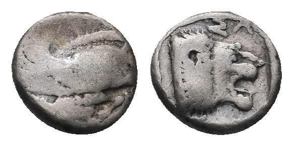 IONIA. Samos. Triobol (Circa 482/1-460/59 BC).
.
Condition:Fine.
Weight: 1.07 g....