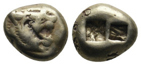 KINGS OF LYDIA. Time of Alyattes to Kroisos (Circa 620/10-550/39 BC). EL Trite or 1/3 Stater. Sardes.
.
Condition: Very Fine.
Weight: 4.72 g.
Diameter...