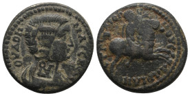 MYSIA. Hadrianothera. Julia Domna (Augusta, 193-217). Ae.
.
Condition: Very Fine.
Weight: 12.12 g.
Diameter: 25.4 mm