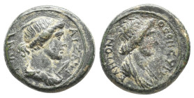 PHRYGIA. Aezanis. Agrippina II (Augusta, 50-59) Ae.
.
Condition: Very Fine.
Weight: 3.62 g.
Diameter: 17.1 mm