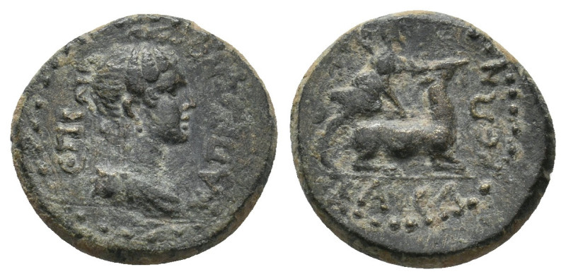 LYDIA. Hierokaisareia. Pseudo-autonomous issue AD 54-68.
.
Condition: Very Fine....