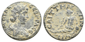 LYDIA. Saitta. Otacilia Severa (244-249) Ae.
.
Condition: Very Fine.
Weight: 4.64 g.
Diameter: 20.4 mm