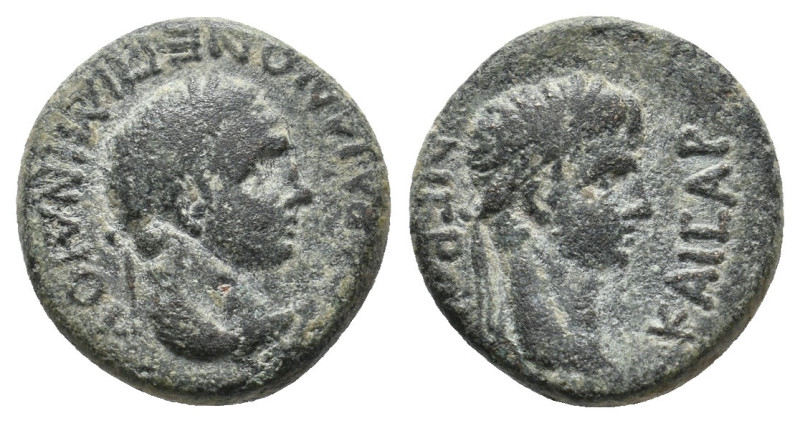 LYDIA. Sardeis. Nero (54-68). Ae. 
.
Condition: Very Fine.
Weight: 2.94 g.
Diame...