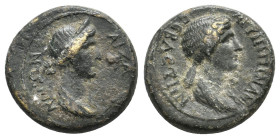 PHRYGIA. Aezanis. Agrippina II (Augusta, 50-59). Ae.
.
Condition: Very Fine.
Weight: 3.17 g.
Diameter: 17 mm