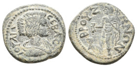 PHRYGIA. Bruzus. Julia Domna (Augusta, 193-217). Ae.
.
Condition: Very Fine.
Weight: 3.36 g.
Diameter: 18.8 mm