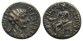 PHRYGIA. Julia. Agrippina II (Augusta, 50-59). Ae.
.
Condition: Very Fine.
Weight: 2.85 g.
Diameter: 13.9 mm