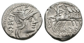 M. PORCIUS LAECA (125 BC).Denarius.
.
Condition: Very Fine.
Weight: 3.86 g.
Diameter: 17.6 mm.