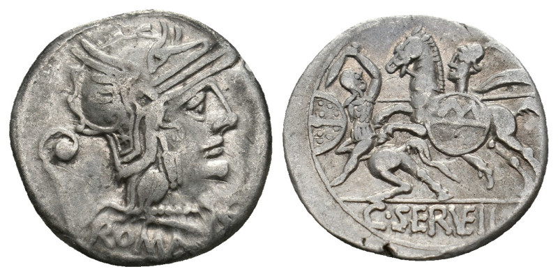 C. SERVILIUS VATIA. Denarius (127 BC).
.
Condition: Very Fine.
Weight: 3.84 g.
D...