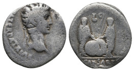 AUGUSTUS (27 BC-14 AD). Denarius.
.
Condition: Fine.
Weight: 3.36 g.
Diameter: 18 mm