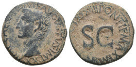 AUGUSTUS (27 BC-14 AD). As.
.
Condition: Very Fine.
Weight: 10.83 g.
Diameter: 27.3 mm