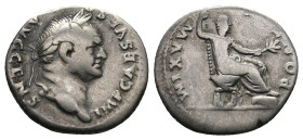 VESPASIAN (69-79). Denarius. 
.
Condition: Very Fine.
Weight: 3.15 g.
Diameter: 18.8 mm