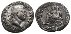 VESPASIAN (69-79). Denarius. 
.
Condition: Fine (Broken).
Weight: 2.29 g.
Diameter: 18.8 mm