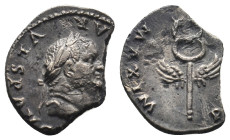 VESPASIAN (69-79). Denarius. 
.
Condition: Fine.
Weight: 2 g.
Diameter: 18.2 mm