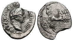 VESPASIAN (69-79). Denarius. 
.
Condition: Fine.
Weight: 2.44 g.
Diameter: 19.5 mm