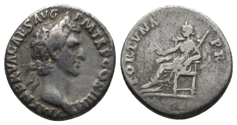 NERVA (96-98). Denarius.
.
Condition: Very Fine.
Weight: 3.32 g.
Diameter: 17.2 ...