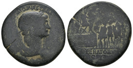 TRAJAN (98-117). Sestertius.
.
Condition: Fine.
Weight: 26.37 g.
Diameter: 33.7 mm