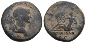 TRAJAN (98-117). Sestertius.
.
Condition: Fine.
Weight: 15.29 g.
Diameter: 27.5 mm