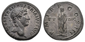 HADRIAN (117-138). Denarius.
.
Condition: Very Fine.
Weight: 3.43 g.
Diameter: 17.7 mm