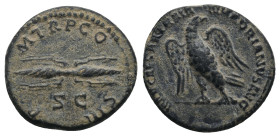 HADRIAN (117-138). Quadrans. 
.
Condition: Very Fine.
Weight: 3.28 g.
Diameter: 18.2 mm