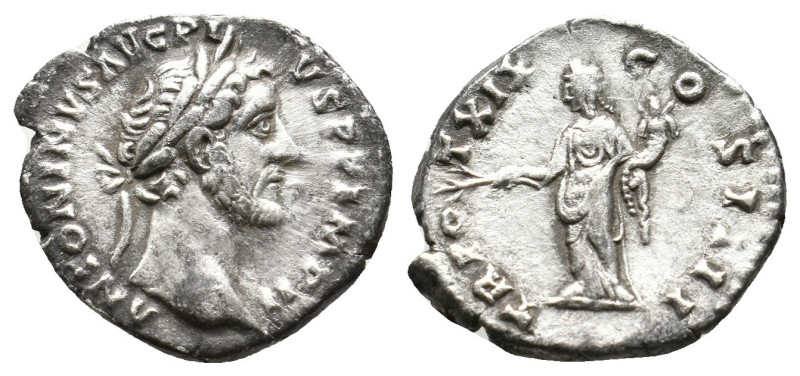 ANTONINUS PIUS (138-161). Denarius. 
.
Condition: Very Fine.
Weight: 3.22 g.
Dia...