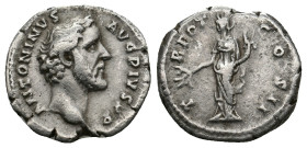 ANTONINUS PIUS (138-161). Denarius. 
.
Condition: Very Fine.
Weight: 3.17 g.
Diameter: 18.1 mm