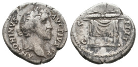 ANTONINUS PIUS (138-161). Denarius. 
.
Condition: Very Fine.
Weight: 3.39 g.
Diameter: 18 mm