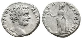 CLODIUS ALBINUS (Caesar, 193-195). Denarius. 
.
Condition: Very Fine.
Weight: 3.06 g.
Diameter: 17.6 mm