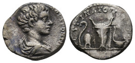 GETA (Caesar, 198-209). Denarius. 
.
Condition: Very Fine.
Weight: 3.34 g.
Diameter: 16.8 mm