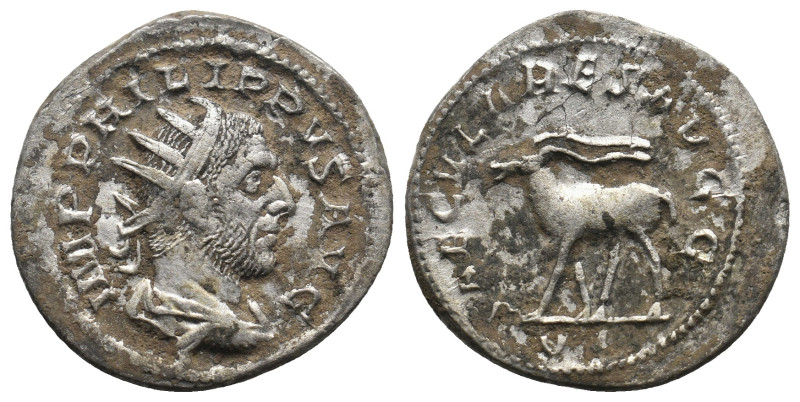 PHILIP I THE ARAB (244–249). Antoninianus.
.
Condition: Very Fine.
Weight: 3.72 ...