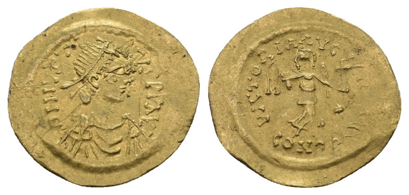 JUSTIN II (565-578). GOLD Tremissis.
.
Condition: Very Fine.
Weight: 1.46 g.
Dia...