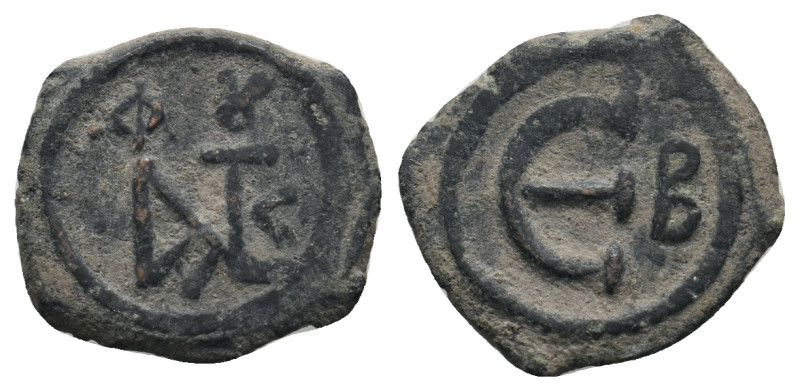 JUSTIN II (565-578). Pentanummium.
.
Condition: Very Fine.
Weight: 2.04 g.
Diame...