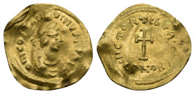 TIBERIUS II CONSTANTINE (578-582). GOLD Tremissis. 
.
Condition: Very Fine.
Weight: 1.46 g.
Diameter: 17 mm