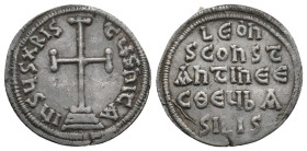 LEO IV THE KHAZAR with CONSTANTINE VI (775-780). Miliaresion.
.
Condition: Very Fine.
Weight: 2.05 g.
Diameter: 21.5 mm
