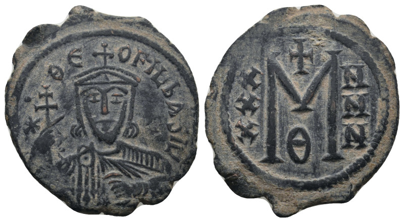 THEOPHILUS (829-842). Follis.
.
Condition: Very Fine.
Weight: 6.74 g.
Diameter: ...