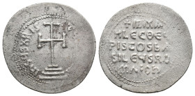 MICHAEL III THE DRUNKARD (842-867). Miliaresion.
.
Condition: Very Fine.
Weight: 2.42 g.
Diameter: 23.5 mm