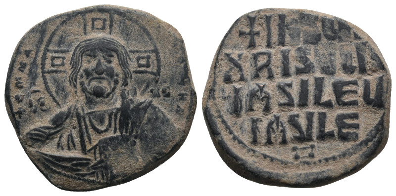 ANONYMOUS FOLLES. Class A2. Attributed to Basil II & Constantine VIII (976-1025)...