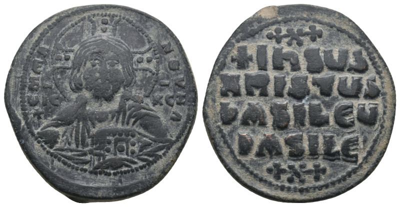 ANONYMOUS FOLLES. Class A2. Attributed to Basil II & Constantine VIII (976-1025)...