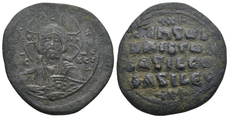 ANONYMOUS FOLLES. Class A2. Attributed to Basil II & Constantine VIII (976-1025)...