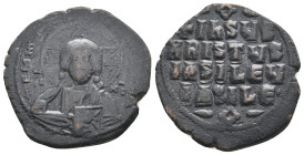 ANONYMOUS FOLLES. Class A2. Attributed to Basil II & Constantine VIII (976-1025). Follis. 
.
Condition: Very Fine.
Weight: 10.27 g.
Diameter: 28.5 mm