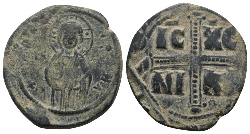 ANONYMOUS FOLLES. Class C. Attributed to Michael IV (1034-1041).
.
Condition: Ve...