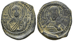 ANONYMOUS FOLLES. Class G. Attributed to Romanus IV (1068-1071). 
.
Condition: Very Fine.
Weight: 8.9 g.
Diameter: 28.9 mm