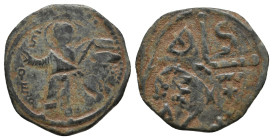 CRUSADERS. Antioch. Tancred. Regent, (1101-1112 AD). Ae. Follis.
.
Condition: Very Fine.
Weight: 2.60 g.
Diameter: 21.2 mm.