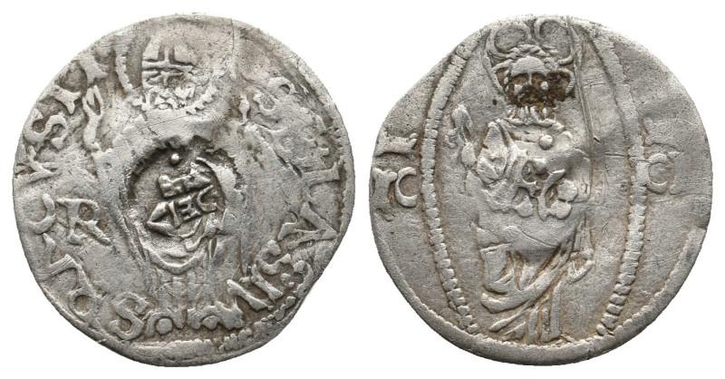 CROATIA. Ragusa, 1372-1438 AD. Grosso.
.
Condition: Fine.
Weight: 0.76 g.
Diamet...