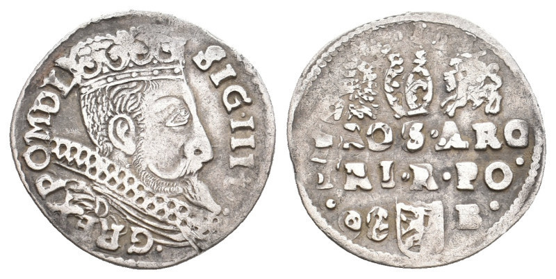 POLAND. Sigismund III Vasa (1587-1632). 
.
Condition: Very Fine.
Weight: 2.11 g....