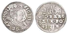 POLAND. Sigismund III Vasa (1587-1632). 
.
Condition: Very Fine.
Weight: 2.11 g.
Diameter: 20.3 mm