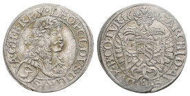 HOLY ROMAN EMPIRE. Leopold I (1657-1705).
.
Condition: Very Fine.
Weight: 1.53 g.
Diameter: 20.5 mm