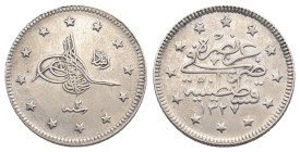 OTTOMAN EMPIRE. Mehmed V Reşâd (AH 1327-1336 / 1909-1918 AD). 2 Kurush or Iki kuruşluk.
.
Condition: Very Fine.
Weight: 2.49 g.
Diameter: 18.1 mm