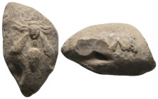 PB GREEK SLING BULLET. (c. 4th–1st centuries BC).
.
Condition: Very Fine.
Weight: 33.11 g.
Diameter: 31.7 mm
