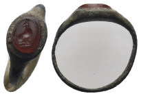 Roman bronze Ring 3st-5st Century AD.
.
Condition: Very Fine.
Weight: 0.76 g.
Diameter: -