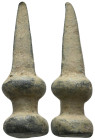 ANCIENT ROMAN BRONZE GLADIUS SWORD PENDANT (1ST- 3RD CENTURY AD).
.
Condition: Very Fine.
Weight: 36.13 g.
Diameter: 49.6 mm.